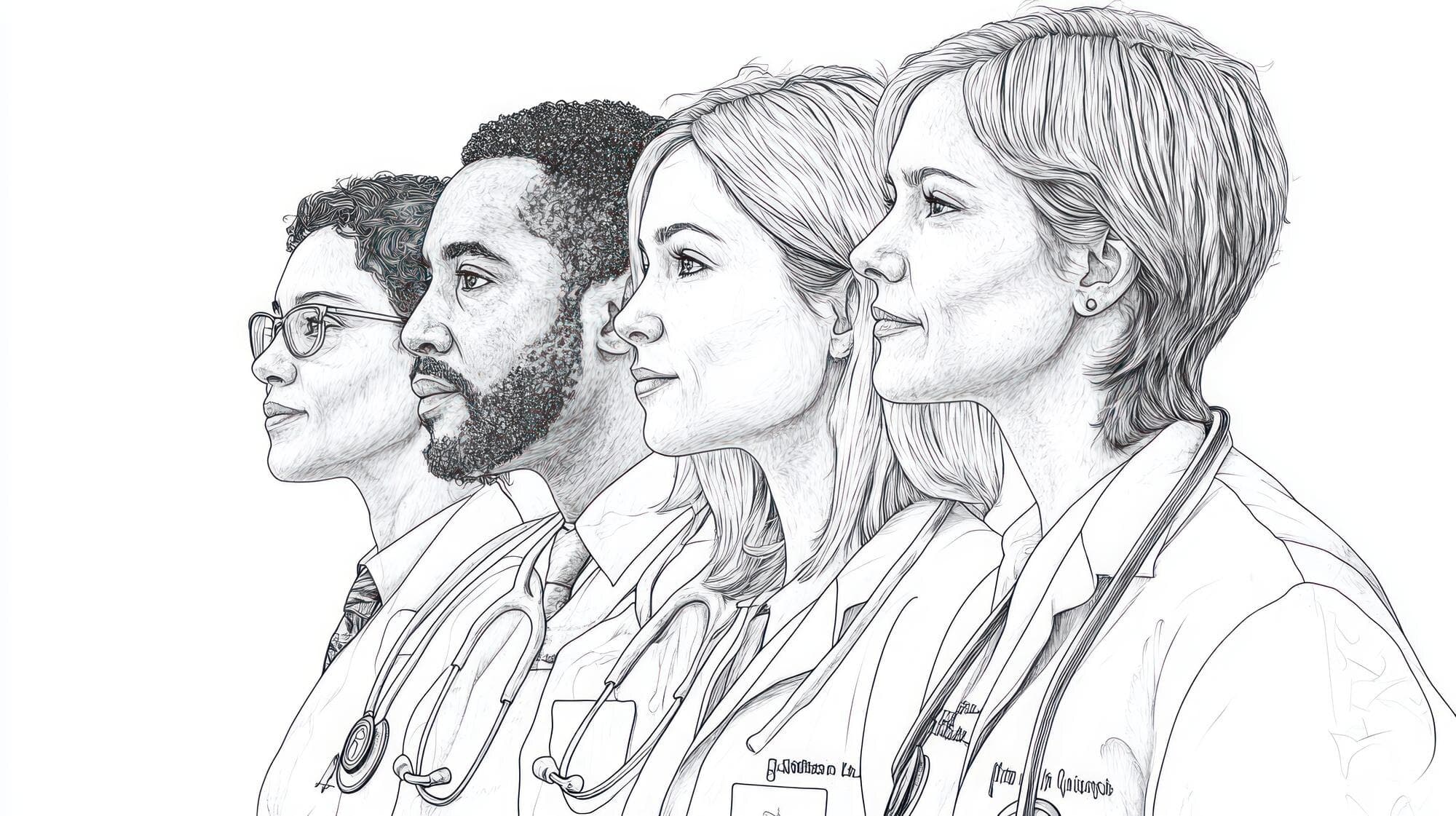 Diverse team illustration