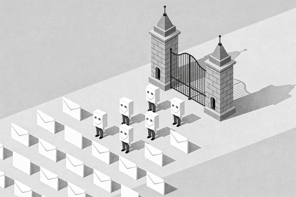 Chart showing spoofed vs legitimate email traffic in Cloudflare Radar Q1 2026 data