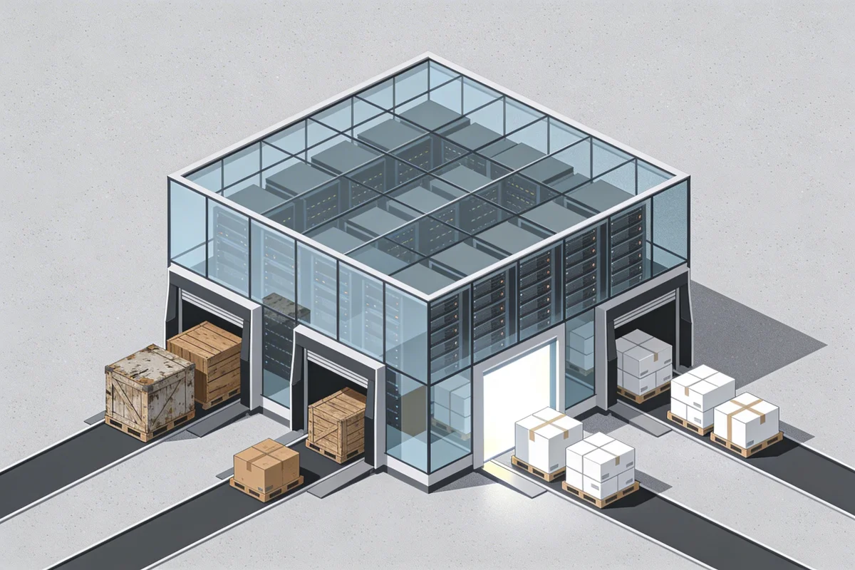 Visual showing a datacenter with traffic labeled server-to-server with HTTP/1.1 clients vs user-facing traffic with HTTP/2 and HTTP/3