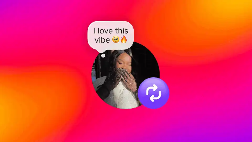Animated showcase of Instagram's 2026 features — Reels, Stories, messaging, and Notes — the products that drive its daily engagement. Source: Meta