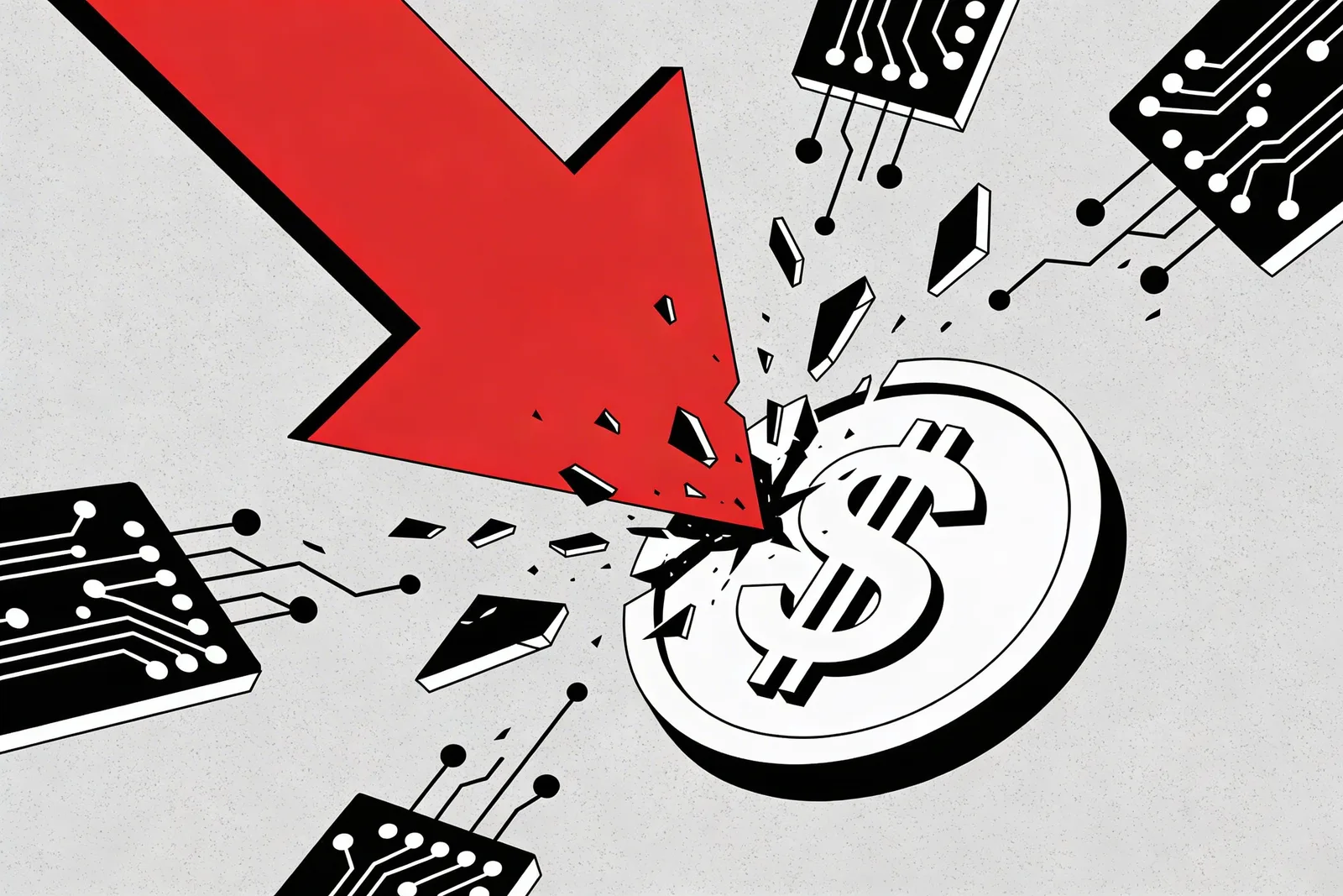 Stat card showing internet outage costs averaging fourteen thousand dollars per minute of downtime