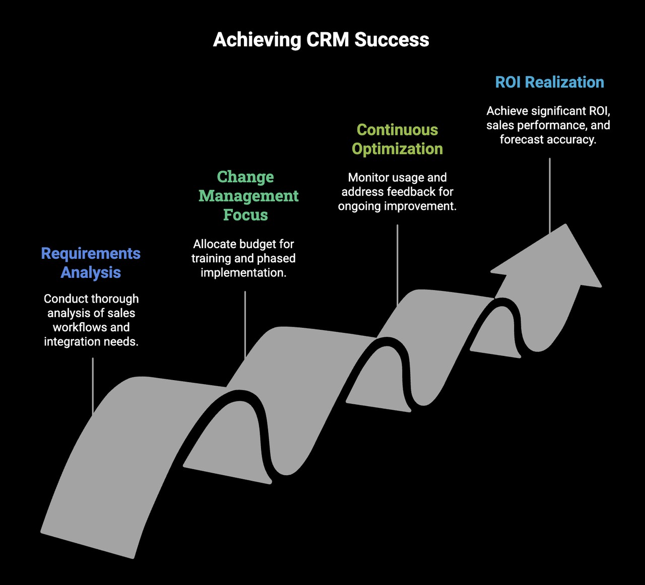achiving crm success infographic